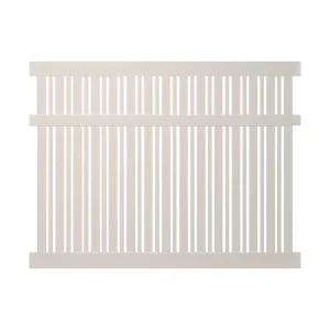 Weatherables Davenport 6 ft. H x 6 ft. W Tan Vinyl Semi-Privacy Fence Panel Kit
