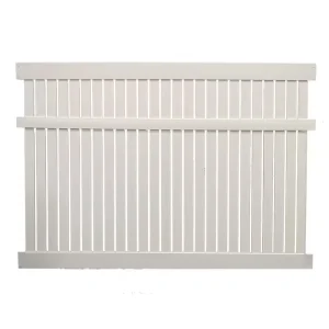 Weatherables Huntington 6 ft. H x 8 ft. W Tan Vinyl Semi-Privacy Fence Panel Kit