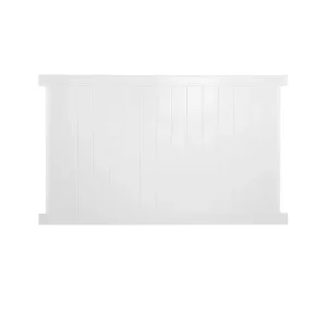 Weatherables Pembroke 4 ft. x 6 ft. White Vinyl Privacy Fence Panel