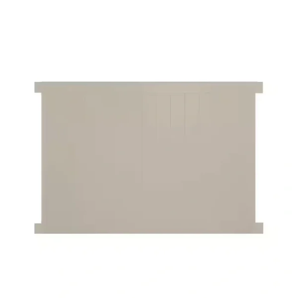 Weatherables Savannah 5 ft. H x 8 ft. W Khaki Vinyl Privacy Fence Panel Kit
