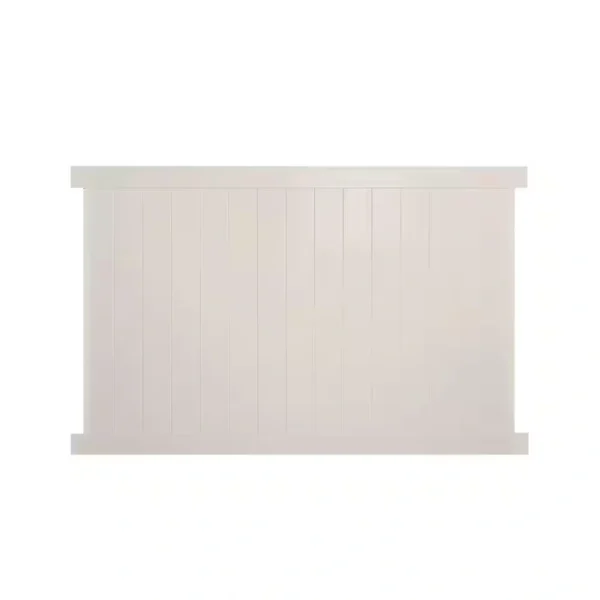Weatherables Savannah 5 ft. H x 8 ft. W Tan Vinyl Privacy Fence Panel Kit