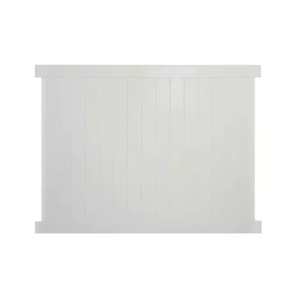 Weatherables Savannah 6 ft. H x 8 ft. W Tan Vinyl Privacy Fence Panel Kit