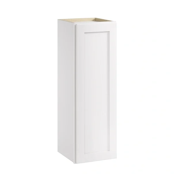 Whalen CLICK-IT Enfield 12-in W x 36-in H x 12-in D Classic White Birch Wall Ready To Assemble Plywood Cabinet (Raised Panel Shaker Door Style)