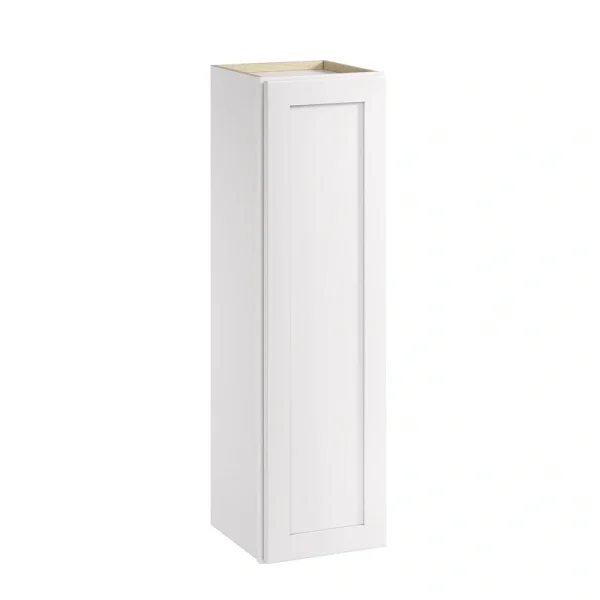 Whalen CLICK-IT Enfield 12-in W x 42-in H x 12-in D Classic White Birch Wall Ready To Assemble Plywood Cabinet (Raised Panel Shaker Door Style)