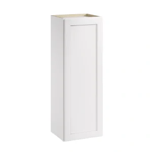 Whalen CLICK-IT Enfield 15-in W x 42-in H x 12-in D Classic White Birch Wall Ready To Assemble Plywood Cabinet (Raised Panel Shaker Door Style)