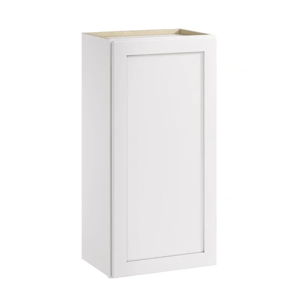 Whalen CLICK-IT Enfield 18-in W x 36-in H x 12-in D Classic White Birch Wall Ready To Assemble Plywood Cabinet (Raised Panel Shaker Door Style)