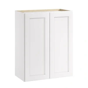 Whalen CLICK-IT Enfield 24-in W x 30-in H x 12-in D Classic White Birch Wall Ready To Assemble Plywood Cabinet (Raised Panel Shaker Door Style)