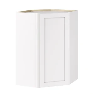 Whalen CLICK-IT Enfield 24-in W x 36-in H x 24-in D Classic White Birch Diagonal Corner Wall Ready To Assemble Plywood Cabinet (Raised Panel Shaker Style)