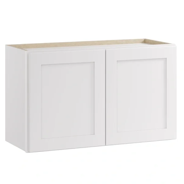 Whalen CLICK-IT Enfield 30-in W x 18-in H x 12-in D Classic White Birch Wall Ready To Assemble Plywood Cabinet (Raised Panel Shaker Door Style)