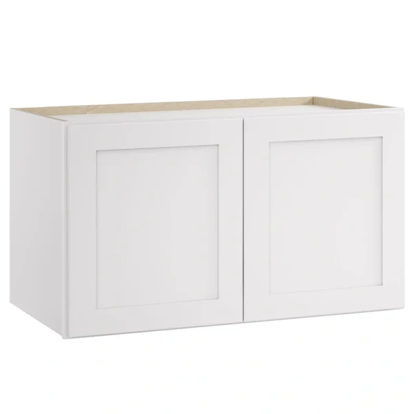 Whalen CLICK-IT Enfield 30-in W x 18-in H x 24-in D Classic White Birch Wall Ready To Assemble Plywood Cabinet (Raised Panel Shaker Door Style)