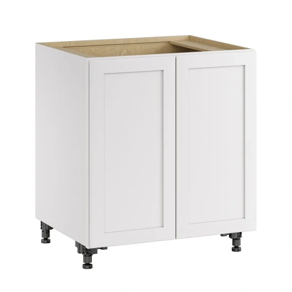 Whalen CLICK-IT Enfield 30-in W x 34.5-in H x 24-in D Classic White Birch Base Ready To Assemble Plywood Cabinet (Raised Panel Shaker Door Style)
