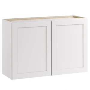 Whalen CLICK-IT Enfield 36-in W x 24-in H x 12-in D Classic White Birch Wall Ready To Assemble Plywood Cabinet (Raised Panel Shaker Door Style)