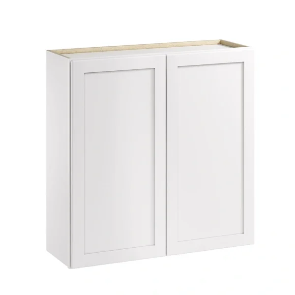 Whalen CLICK-IT Enfield 36-in W x 36-in H x 12-in D Classic White Birch Wall Ready To Assemble Plywood Cabinet (Raised Panel Shaker Door Style)
