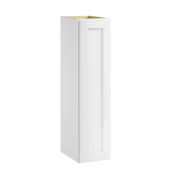 Whalen CLICK-IT Enfield 9-in W x 36-in H x 12-in D Classic White Birch Wall Ready To Assemble Plywood Cabinet (Raised Panel Shaker Door Style)