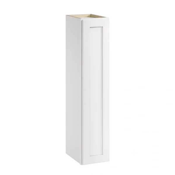 Whalen CLICK-IT Enfield 9-in W x 42-in H x 12-in D Classic White Birch Wall Ready To Assemble Plywood Cabinet (Raised Panel Shaker Door Style)