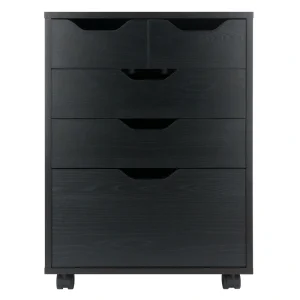 Winsome Wood Halifax Black 4-Drawer 19.21-in File Cabinet