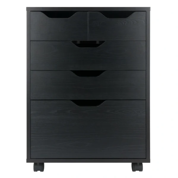 Winsome Wood Halifax Black 4-Drawer 19.21-in File Cabinet