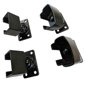 Wolf Handrail 3.5-in x 2.75-in Hammered Black Aluminum Post Connector