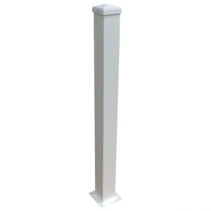 Wolf Handrail 3-in x 3-in x 6-ft White Deck Post