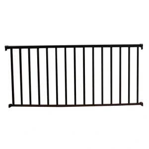 Wolf Handrail 6-ft x 36-in Hammered Black Aluminum Deck Rail Kit