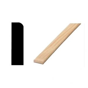 Woodgrain Millwork LWM 887 7/16 in. x 1-1/4 in. x 84 in. Pine Stop Molding