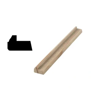 Woodgrain Millwork WM 281 11/16 in. x 1-1/8 in. x 96 in. Solid Pine Backband Moulding