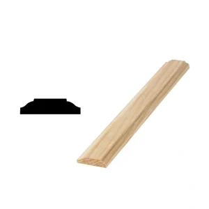 Woodgrain Millwork WM 988 3/8 in. x 1-3/8 in. x 96 in. Solid Pine Mullion Moulding