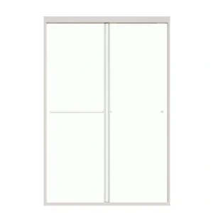 Wynnt 56-60 in. W x 70 in. H Framed Sliding Shower Door in Chrome with 1/4 in. (6 mm) Tempered Clear Glass Shower Door