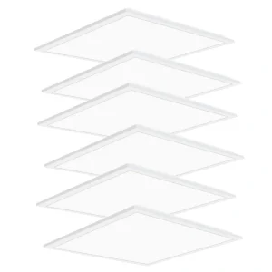 WYZM 2 ft. x 2 ft. 5800Lumens Integrated LED Panel Light 5000K Bright White edge-lit LED Flat Panel Light (6-Pieces)