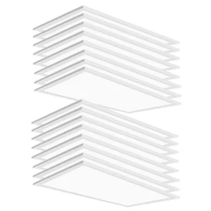WYZM 2 ft. x 4 ft. 175-Watt Equivalent Integrated White LED Troffer Panel Light 7800lumen, 5000K Daylight (16-Pack)