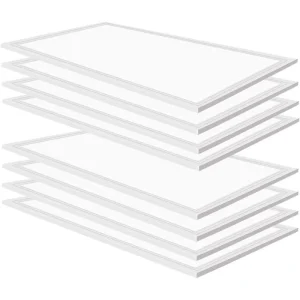 WYZM 2 ft. x 4 ft. 7800 Lumens Integrated LED Troffer Light 5000K (8-Pack)