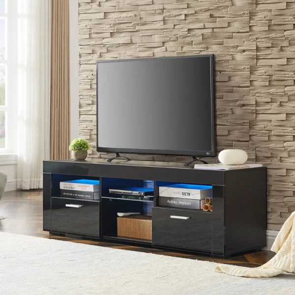 Yiekholo Modern/Contemporary White Tv Cabinet (Accommodates TVs up to 48-in)
