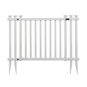 Zippity Outdoor Products 4.3 ft. W x 3 ft. H White Vinyl Baskenridge Fence Gate