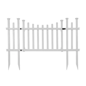 Zippity Outdoor Products 5.2 ft. x 2.5 ft. White Vinyl Madison Fence Gate